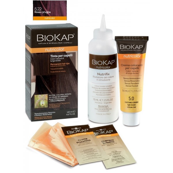
BIOS LINE SPA Bios Line BioKap Nutricolor Tinta Confezione da 140ml Colore 5,22 Rosso Prugna