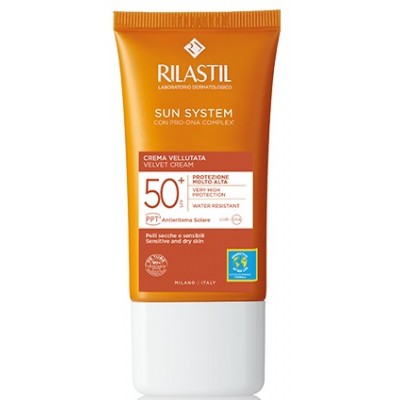 Rilastil Sun System Crema Solare Vellutata Viso SPF50+ 50 ml