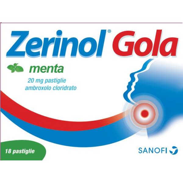 Zerinol Gola Menta 20mg 18 Pastiglie