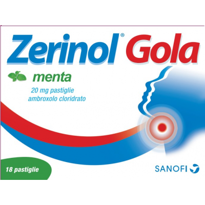 Zerinol Gola Menta 20mg 18 Pastiglie