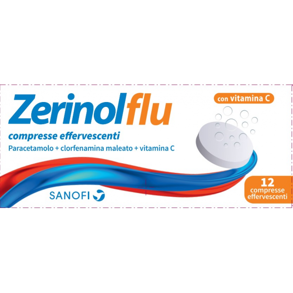 Zerinolflu farmaco per influenza 12 compresse effervescenti