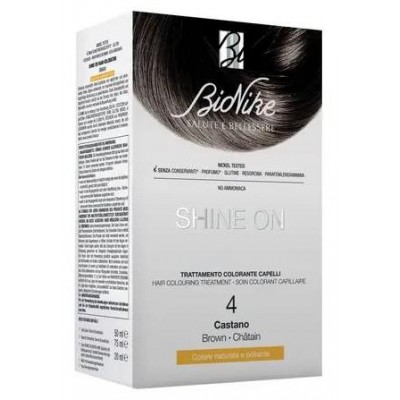 Bionike Shine On 4 Castano Trattamento Colorante Capelli