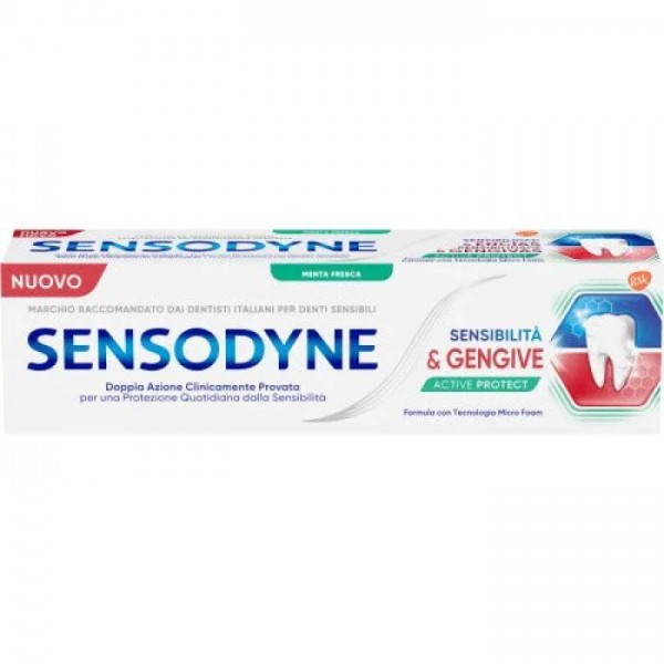 Sensodyne Dentifricio Sensibilità e Gengive Active Protect 75 ml