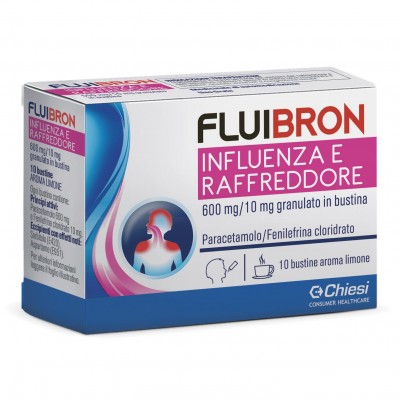 Fluibron Influenza e Raffreddore Aroma Limone 10 Bustine