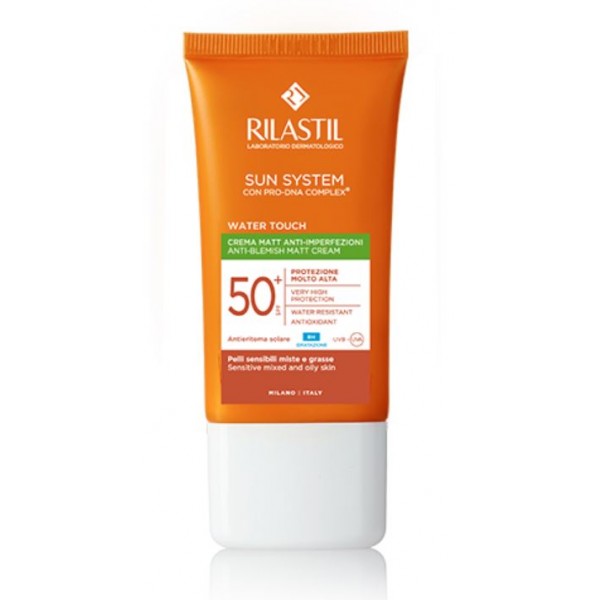 Rilastil Sun System Water Touch Matt Crema Solare SPF 50+ Anti Imperfezioni Viso 50ml