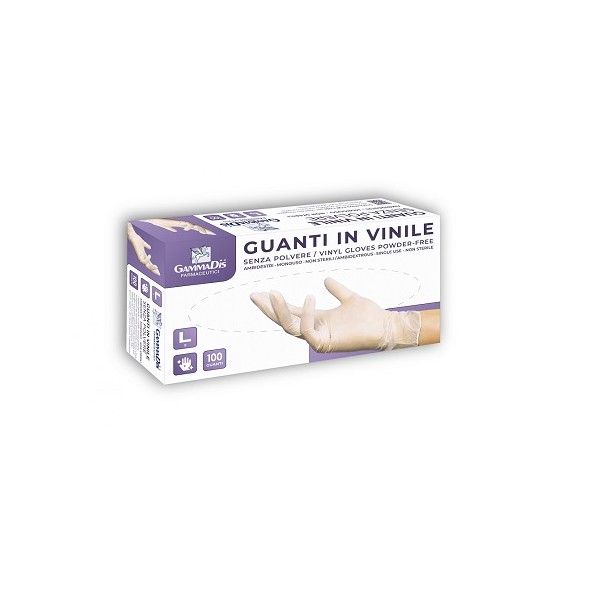 GUANTI VINILE S/POLV S 100PZ
