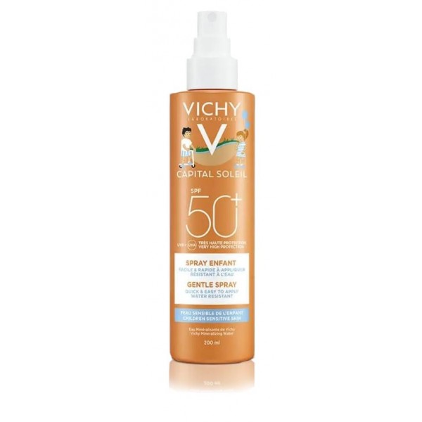 Vichy Capital Soleil Solare Spray Dolce Bambini Texture ultra-leggera SPF 50+ 200 ml