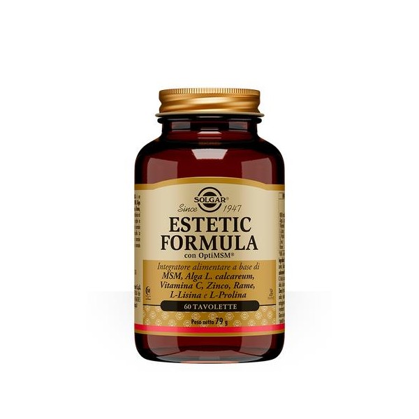 Solgar Estetic Formula Integratore Capelli Pelle e Unghie 60 Tavolette