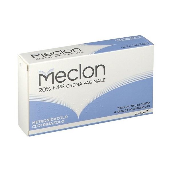 Meclon crema vaginale antimicotica antibatterica 30g+6 applicatori