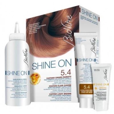 Bionike Shine On 5.4 Castano Chiaro Ramato Trattamento Colorante Capelli