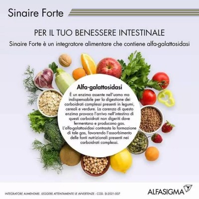 Sinaire Forte Contro Gas Intestinale 60 compresse