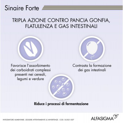 Sinaire Forte Contro Gas Intestinale 60 compresse