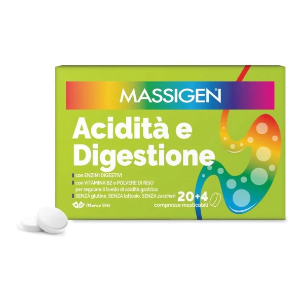 Massigen Acidità e Digestione 24 Compresse