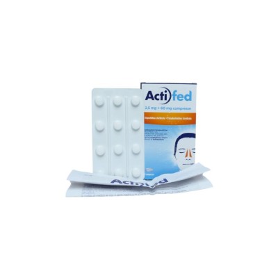 Actifed 2,5mg 60mg per Congestione Nasale 12 Compresse