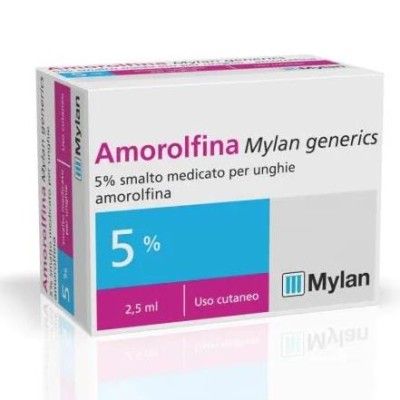 Amorolfina Mylan 5% Smalto Antimicotico Per Unghie 2,5 ml