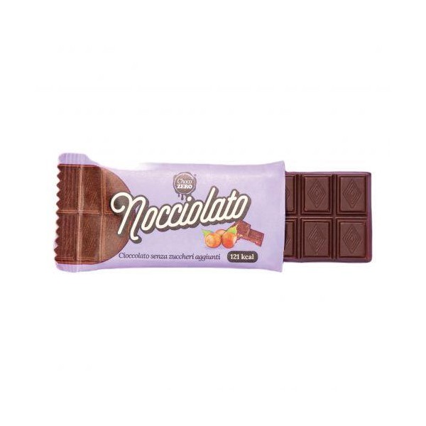 Choco Zero Nocciolato Fondente Intenso e autentico ideale per diete e diabetici 25 grammi