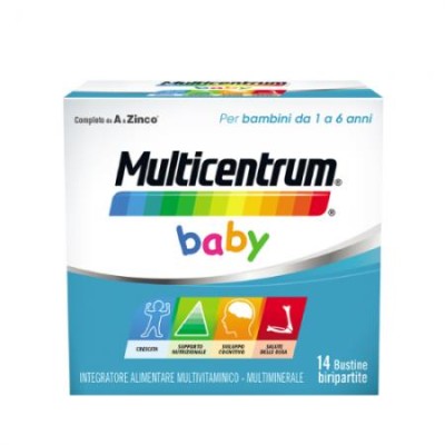 Multicentrum Baby Integratore Alimentare Multivitaminico Multiminerale 14 Bustine