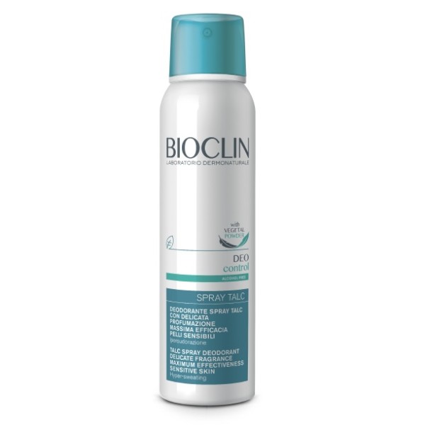 BIOCLIN Deo Control Spray Talco Freschezza e Protezione Senza Aloni 150mL