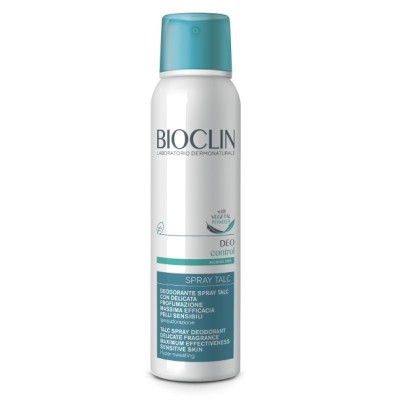 BIOCLIN Deo Control Spray Talco Freschezza e Protezione Senza Aloni 150mL