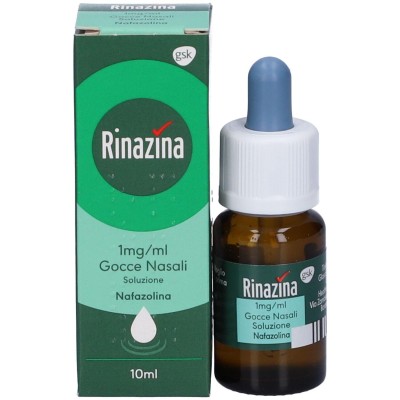 Rinazina Gocce Decongestionante Nafazolina Lavaggio Nasale Adulti Raffreddore Sinusite 10ml