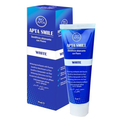 Aptasmile Dentifricio Sbiancante con Fluoro 75 ml