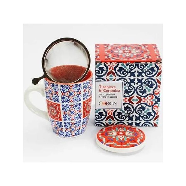 Colors Tisaniera in Ceramica Tasty Choco