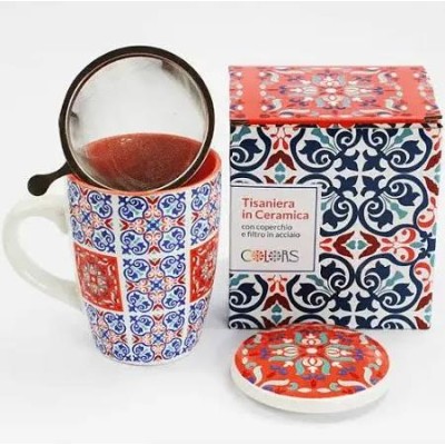 Colors Tisaniera in Ceramica Tasty Choco