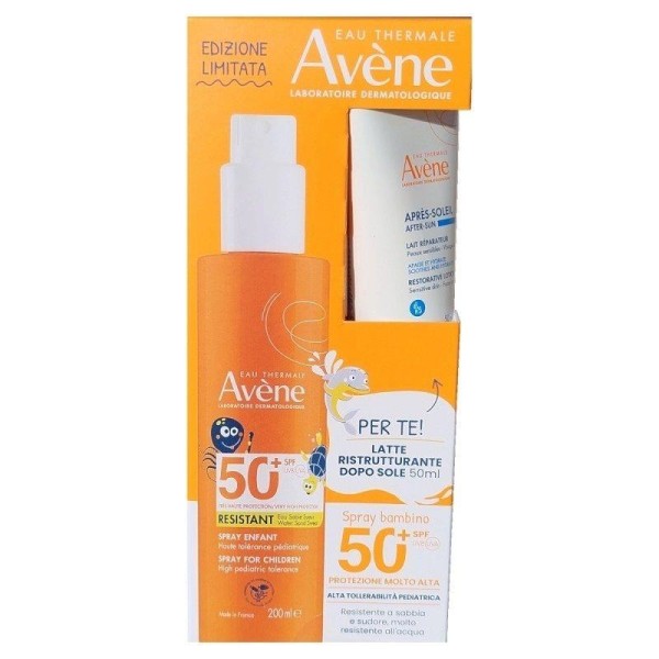 Avène Solare Bambini SPF 50+ Spray Alta Protezione 200ml + Omaggio Latte Doposole 50ml