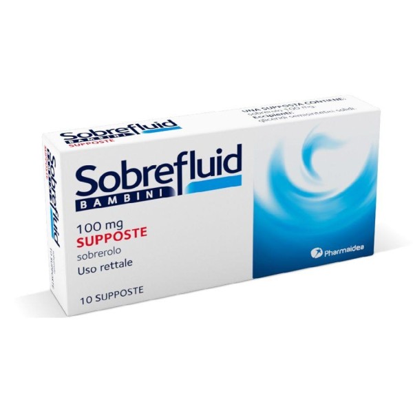 Sobrefluid Bambini 100 mg 10 Supposte Mucolitiche