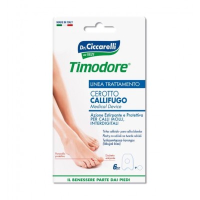 Timodore Cerotto Callifugo Calli Molli Interdigitali 6 Pezzi