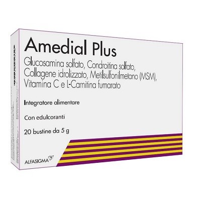Amedial Plus Linea Ossa e Cartilagine Benessere Delle Ossa 20 Buste