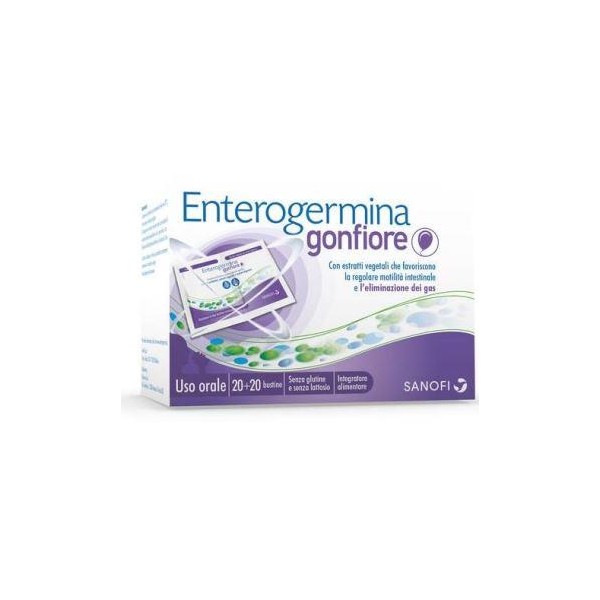 ENTEROGERMINA GONFIORE 20 BUSTINE ( 20 bustine bipartite )