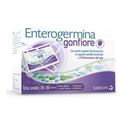 ENTEROGERMINA GONFIORE 20 BUSTINE ( 20 bustine bipartite )