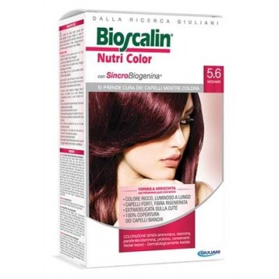 BIOSCALIN NUTRICOLOR COLORAZIONE PERMANENTE 5.6 MOGANO 124 ML