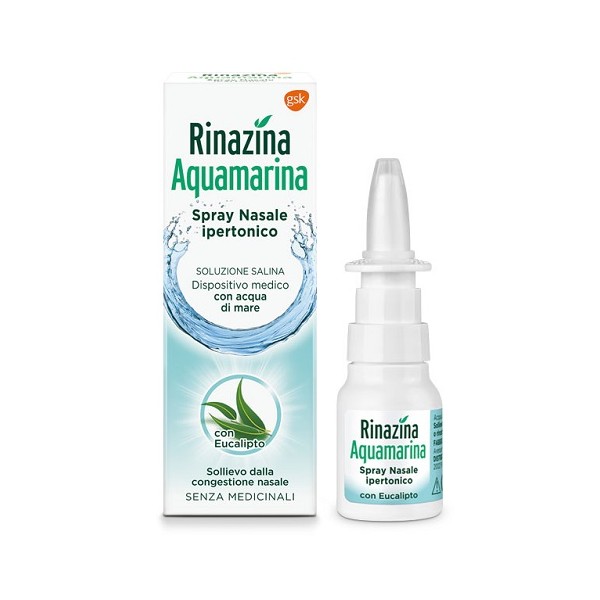 Rinazina Aquamarina Spray Nasale Ipertonico con Eucalipto 20ml