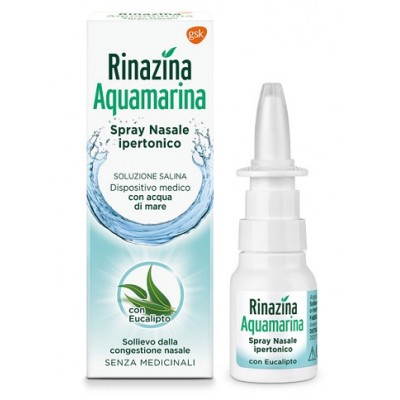 Rinazina Aquamarina Spray Nasale Ipertonico con Eucalipto 20ml