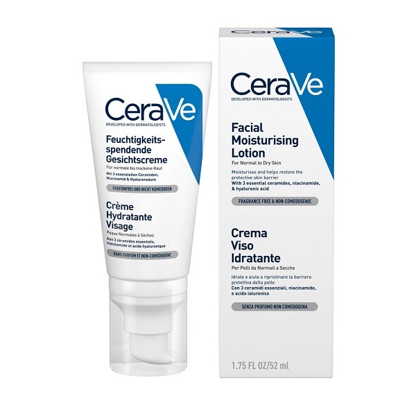 Cerave Crema Idratante Viso Per Pelli Da Normali A Secche 50ml