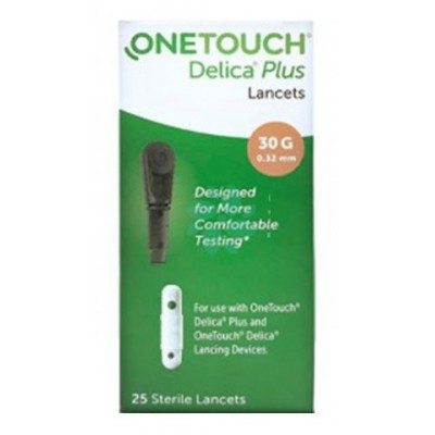 Onetouch - Delica Plus Lancette Confezione 25 Pezzi