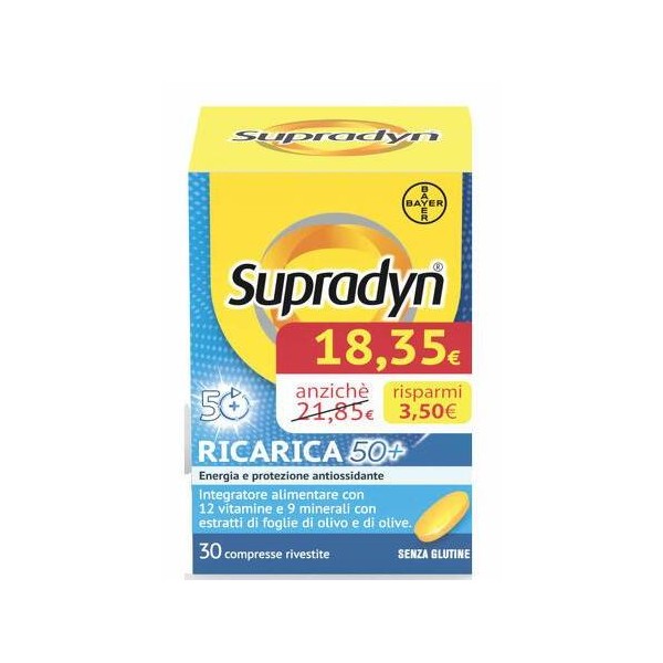 Bayer Spa Supradyn Ricarica 50+ 30 Compresse Rivestite