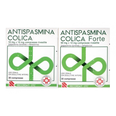 Antispasmina Colica 10mg+10mg 30 compresse rivestite