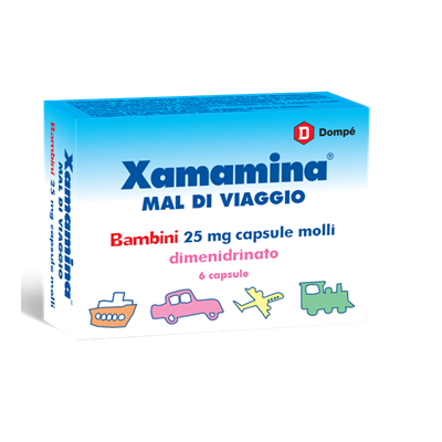 Xamamina Bambini 25 mg 6 Compresse Anti Cinetosi