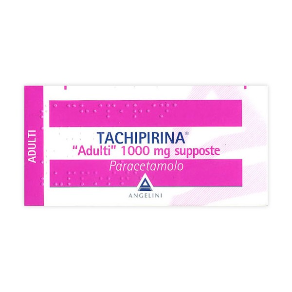 Tachipirina Adulti 1000 mg Paracetamolo 10 Supposte