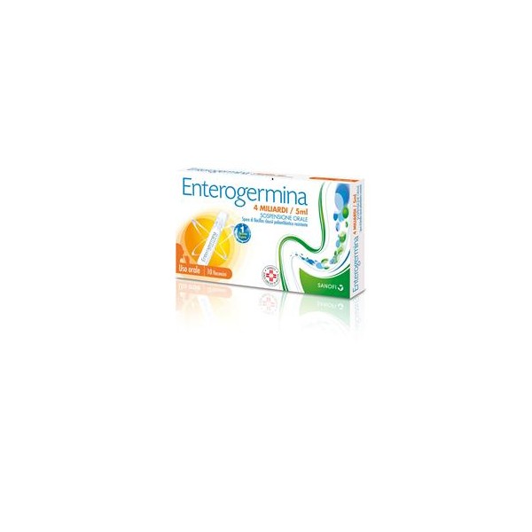 Enterogermina 4 Miliardi/5 Ml Sospensione Orale 10 Flaconcini