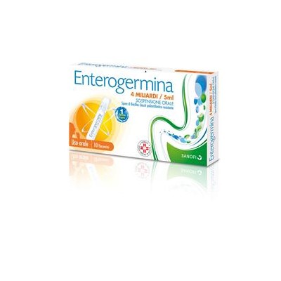 Enterogermina 4 Miliardi/5 Ml Sospensione Orale 10 Flaconcini