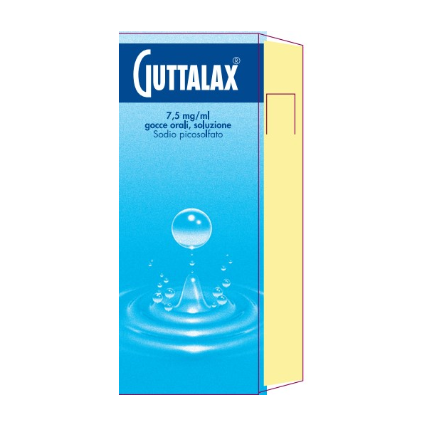 Guttalax 7,5 mg/ml Gocce Orali Soluzione Efficace contro la Stitichezza 15ml