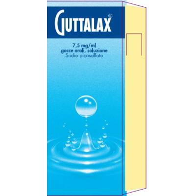 Guttalax 7,5 mg/ml Gocce Orali Soluzione Efficace contro la Stitichezza 15ml