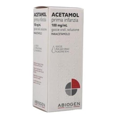 Acetamol Prima Infanzia 100 mg/ml Paracetamolo Gocce 30 ml