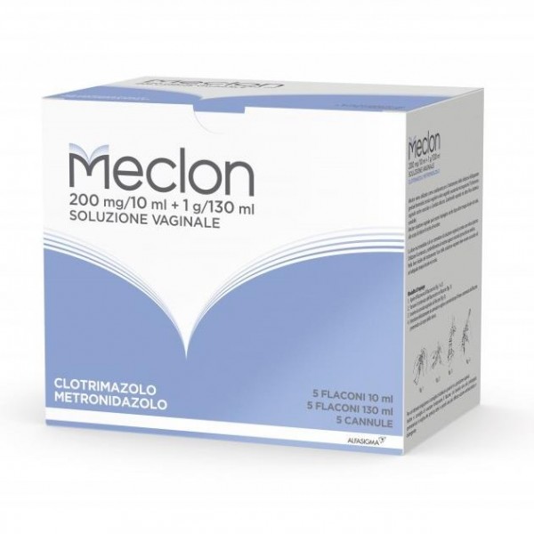 Meclon Soluzione Vaginale 5 Flaconi 130 ml