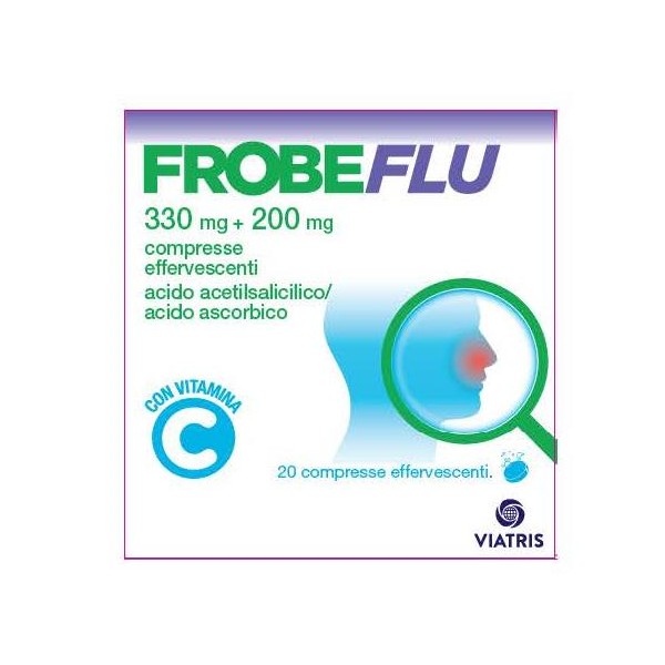 Frobeflu 330 mg+200 mg Acido acetilsalicilico 20 Compresse Effervescenti