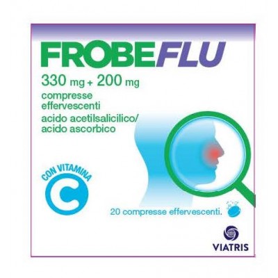 Frobeflu 330 mg+200 mg Acido acetilsalicilico 20 Compresse Effervescenti